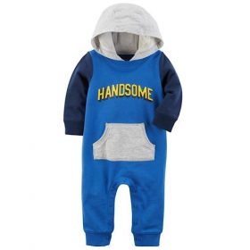 Carter's Baby Boy Hooded Jumpsuit Handsome