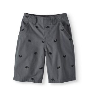 365 Kids From Garanimals Boys' Woven Shorts-Grey Print