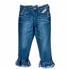 Falls Creek Girls Skinny Jeans Capri Pant-Adjustable Waist