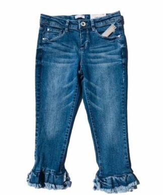 Falls Creek Girls Skinny Jeans Capri Pant-Adjustable Waist