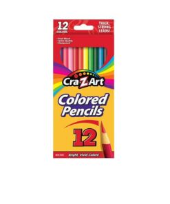 Cra-Z-Art 12 Colored Pencil Crayon-Real Wood