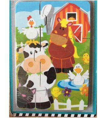 GOMMES ERASER FARM PUZZLE,9 PCS