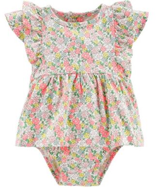 Carter's Baby Girl Floral Jersey Dress Sunsuit