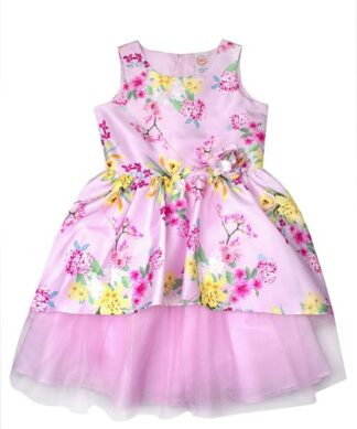 Wonder Nation Floral Shantung Girls Special Occasion Dress/Gown.