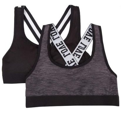Fruit Of The Loom Girls Banded Sports Bra Top - Underwear