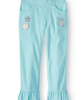 Garanimals 365 Kids Kick Ruffle Cropped Pant Girls Trouser Pant