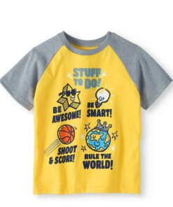 365 Kids Boys Short Sleeve Raglan T-shirt