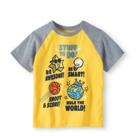 365 Kids Boys Short Sleeve Raglan T-shirt