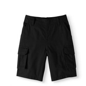 365 Kids From Garanimals Boys' Woven Cargo Shorts-Black