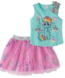 My Little Pony Tank Top & Scooter Skirt 2pc Girls Outfit
