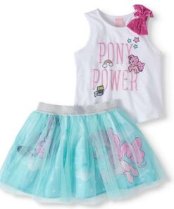 My Little Pony Tank Top & Scooter Skirt 2pc Girls Outfit -PP