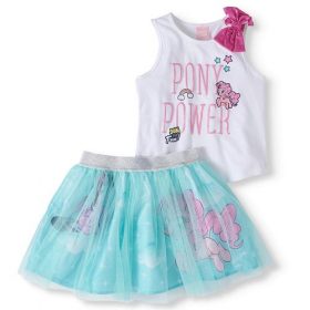 My Little Pony Tank Top & Scooter Skirt 2pc Girls Outfit -PP