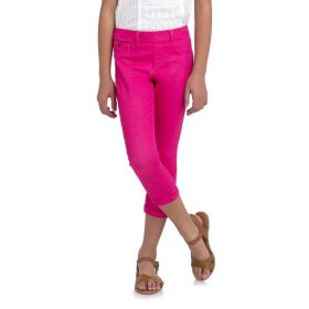 Jordache Girls Color Wash Crop Jegging Jeans - Pink