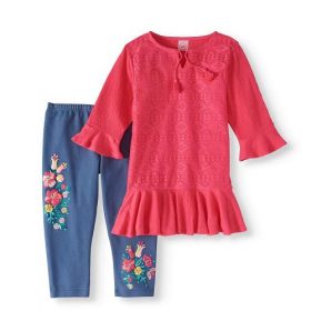 Wonder Nation Crochet Tunic & Capri Pants Girls