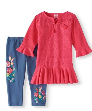 Wonder Nation Crochet Tunic & Capri Pants Girls