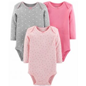 Carter's Child Of Mine Newborn Baby Girl Basic Long Sleeve Bodysuit Set