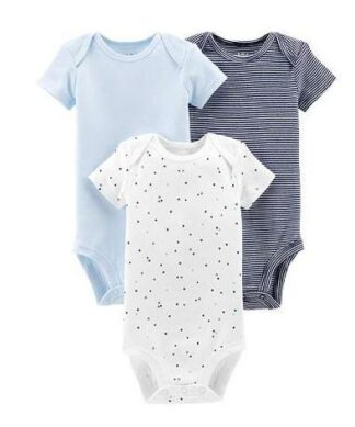Carter's Child Of Mine Newborn Baby Boy Basic Short Sleeve Bodysuit Set
