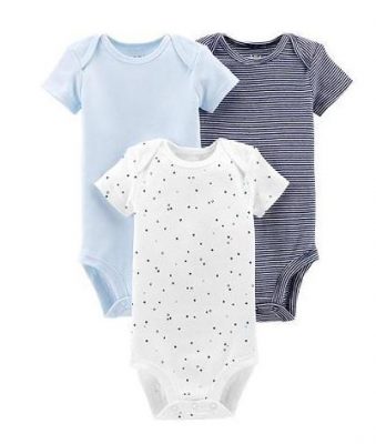 Carter's Child Of Mine Newborn Baby Boy Basic Short Sleeve Bodysuit Set