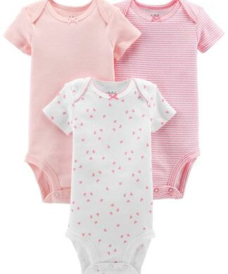Carter's Child Of Mine Newborn Baby Girl Basic Short Sleeve Bodysuit Set