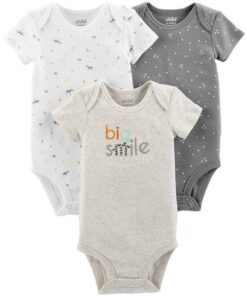 Carter's Child Of Mine Newborn Baby Boy 3pk Bodysuit Packs
