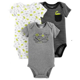 Carter's Child Of Mine Newborn Baby Boy 3pk Bodysuit Packs