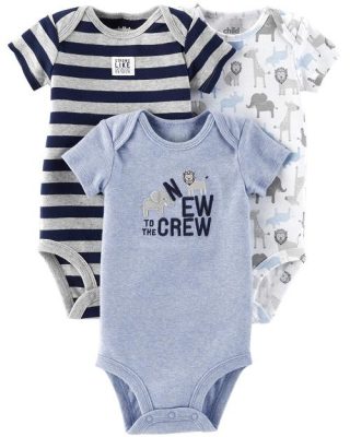 Carter's Child Of Mine Newborn Baby Boy 3-Pk Bodysuit Set