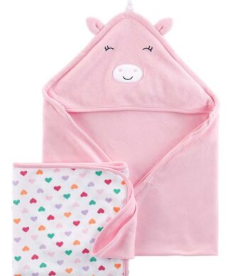 Carter's Child Of Mine Baby Girl Hooded & Bath Towel 2pks