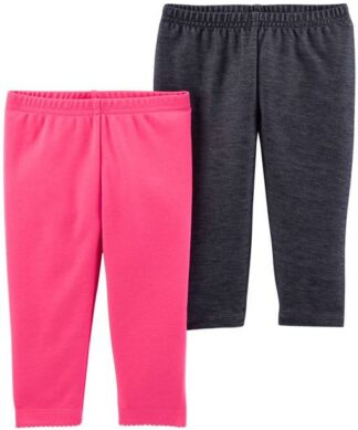 Carter's Child Of Mine Newborn Baby Girl 2 Pack Trouser Pant.