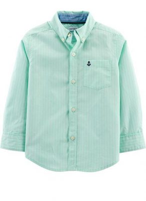 Carter's Baby Boys' Stripped Poplin Button Down Front Shirt