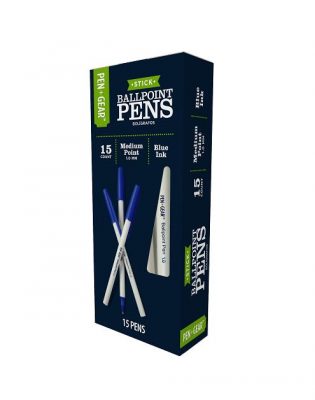 Pent Gear 15 Count Ballpoint Pen Blue Ink