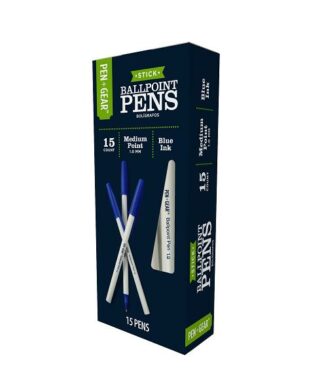 Pent Gear 15 Count Ballpoint Pen Blue Ink