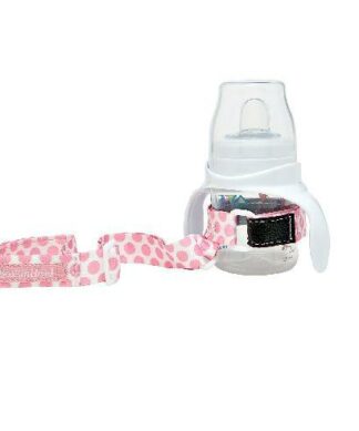 BOOGINHEAD SIPPY AND TEETHER HOLDER-POLKA DOT