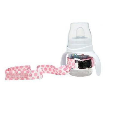BOOGINHEAD SIPPY AND TEETHER HOLDER-POLKA DOT