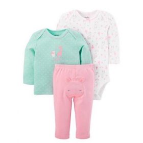 Carter's Child Of Mine Baby Girl 3-Piece Outfit Set