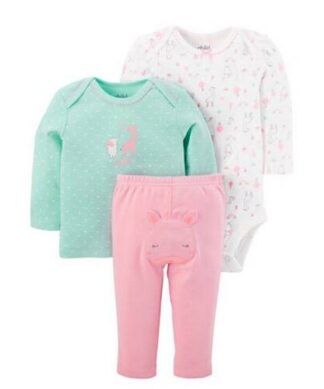 Carter's Child Of Mine Baby Girl 3-Piece Outfit Set