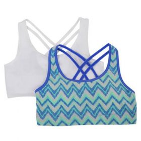 MICRO STRETCH GIRLS BRA TOP BRALETTE UNDERWEAR 2-PACK