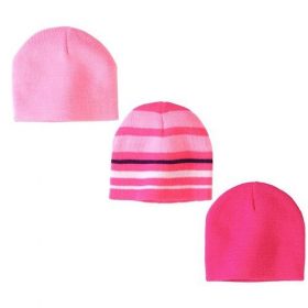New Born Infant Baby Girls Cap Hat, Pack Of 3