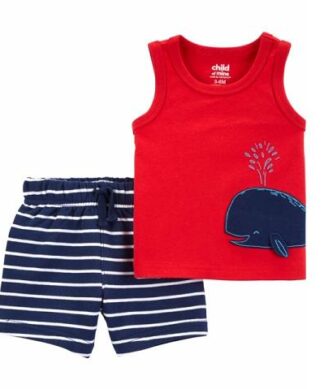Carter's Child Of Mine Baby Boy Tank Top & Shorts 2pc Set