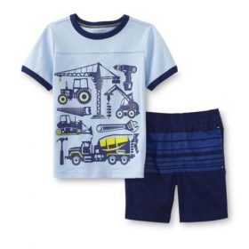 Toughskins  Infant & Toddler Boy's Graphic T-Shirt & Shorts Construction