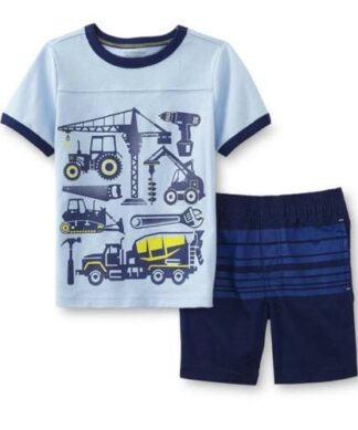 Toughskins  Infant & Toddler Boy's Graphic T-Shirt & Shorts Construction