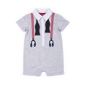 Little Lad Baby Boy Toddler's Romper - Grey