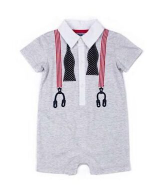 Little Lad Baby Boy Toddler's Romper - Grey