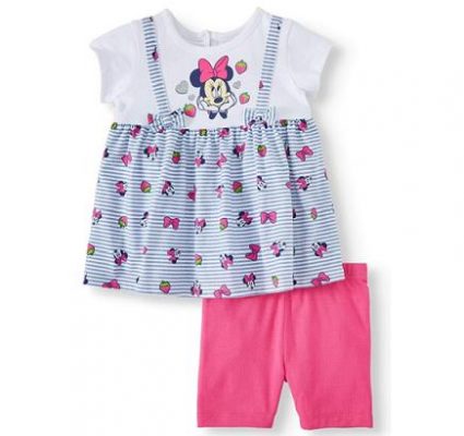 Disney Minnie Mouse Baby Girl Jumper & Short Set