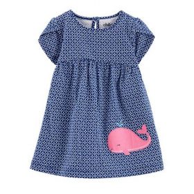 Carter's Child Of Mine Baby Girl Short Sleeve Dress & Diaper Cover