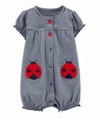 Carter's Child Of Mine Baby Girl Short Sleeve 1Pc Romper