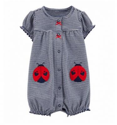 Carter's Child Of Mine Baby Girl Short Sleeve 1Pc Romper