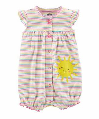 Carter's Child Of Mine Baby Girl  1Pc Sunlight Snap Up Romper