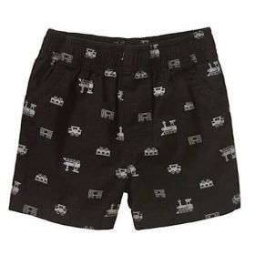 Garanimals Baby Boys' Print Woven Shorts - Black