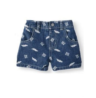 Garanimals Baby Boy Print All Over Denim Jean Trouser Short