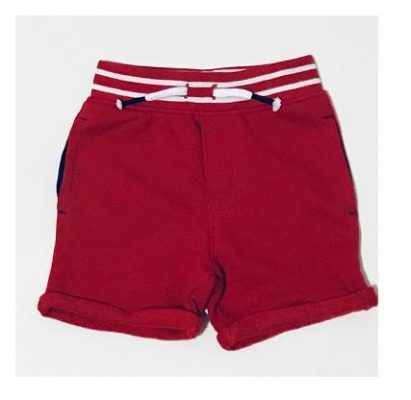 Garanimals Infant Baby Boy French Terry Roll Up Short Knicker Trouser -Red